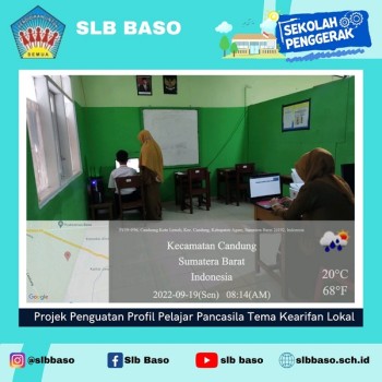 Peserta Didik SLB Baso Tingkat SMPLB Mengkuti ANBK 2022