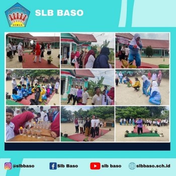 Semarakan HUT RI Ke 77 Tahun, SLB Baso adakan lomba