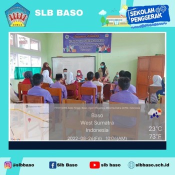 Kunjungan Pukesmas Baso ke SLB Baso